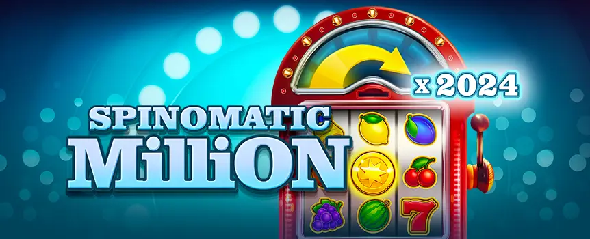 Score yourself Festive Cash Payouts up to 2,024x your stake when you Spin the Reels of Spinomatic Millionn!