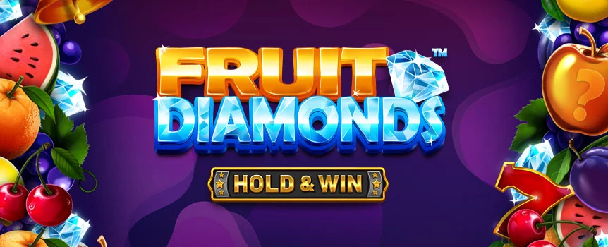 Experience an exciting, rewarding and unique take on classic slot machines by playing the Fruit Diamonds online slot game at Café Casino.