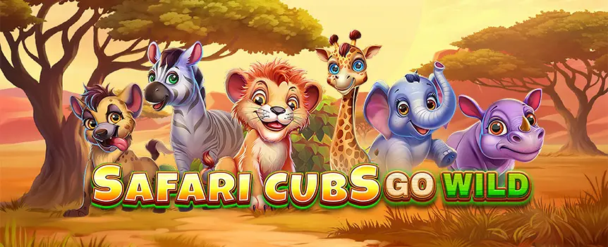 Join the playful Safari Cubs Go Wild slot adventure! Enjoy Sticky Wilds, Safari Spins with massive Multipliers, and Expanding Wilds for big wins.