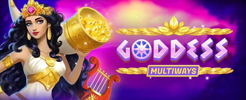 Tempt fate in Goddess of Wealth MULTIWAYS. Play at Cafe Casino and see if the goddess feels like unveiling the 10,000x your stake max win! 