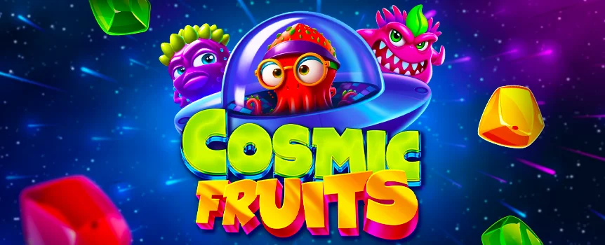 Aliens from somewhere deep in outer space are the centerpiece of an exciting new online slot game called Cosmic Fruits 2. This game is actual the sequel to the original, which quickly built a stable following among players everywhere.
This version of the game significantly improved visuals across its six reels and five rows, with three of the reels to the left and three to the right of a glowing black orb in the middle. All of the symbols in the game are cartoon aliens and bright gems.
The base game is tons of fun all by itself, but the game is really taken to the next level when you’re able to trigger one of the special features. The Free Spins round is the crown jewel, and it also features the possibility of Random Multipliers.
So, see what prizes you can bring back to Earth by playing this online slot game at Café Casino, where you can bring prizes back to Earth.