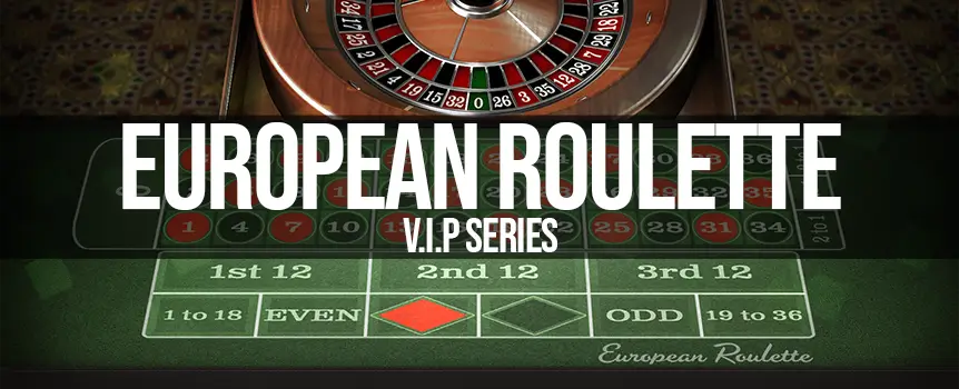 Take a spin at the big wheel and see where the ball will bounce when you play the VIP European Roulette online table game at Café Casino.