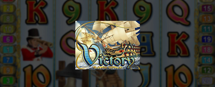 HMS Victory is on the horizon in this exhilarating 5-reel, 20-line slot that channels the energy of the legendary navy warship sailing off to battle. Armed with cannons, you'll courageously charge into the Battle of Trafalgar. Line up enough winning combinations, and you'll vanquish your enemies and be rewarded handsomely for it. Receive up to 50 free games complete with double winnings when you land enough scatter symbols, and if ships contribute to a winning payline during your free games, prepare to celebrate because the winnings are multiplied by 4X. Now that's something to write home about.