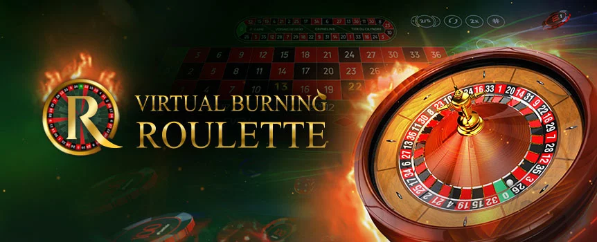 Experience the thrilling game Virtual Burning Roulette at Cafe Casino, featuring dynamic betting, Multiplier hot spots, and immersive fire-themed visuals and sounds.