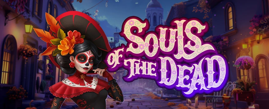 Celebrate with La Catrina in Souls Of The Dead. Play at Cafe Casino and experience Random Wins, up to 30 Free Spins, and 2x Multiplier Wilds! 