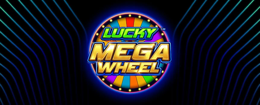 Experience the thrill of Lucky Mega Wheel, a virtual game featuring an Excitement Switch, vibrant Segmented Prize Wheel, and Multiplier Segments.